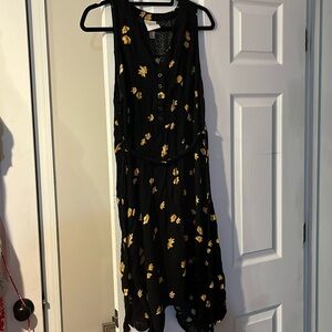 Black Knox rose dress